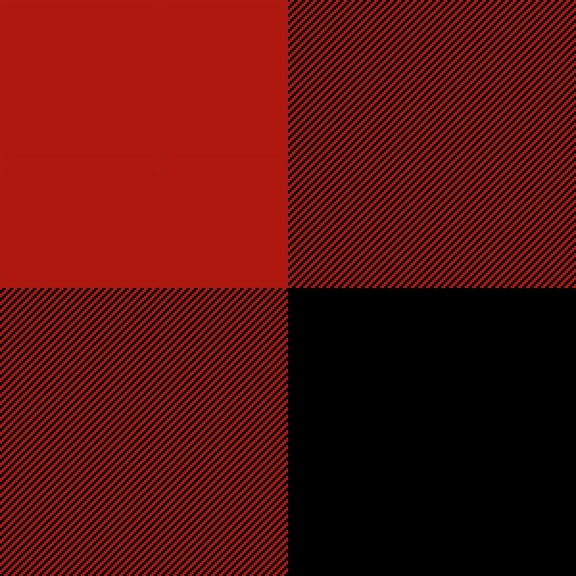 Mainstays 42"/43" 100% Cotton Flannel Yarn Dye Plaid Black Red Color Crafting Fabric by the Yard