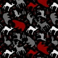 thumbnail image 1 of Mainstays 42" Light-weight Flannel Fabric Forest Hunting by the Yard, Black/Red, 1 of 3