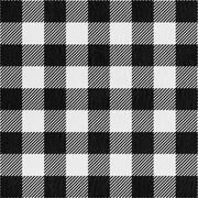 Mainstays 42" x 1.5 yd Cotton Light-weight Flannel Buffalo Plaid Precut Sewing & Craft Fabric, Black/White