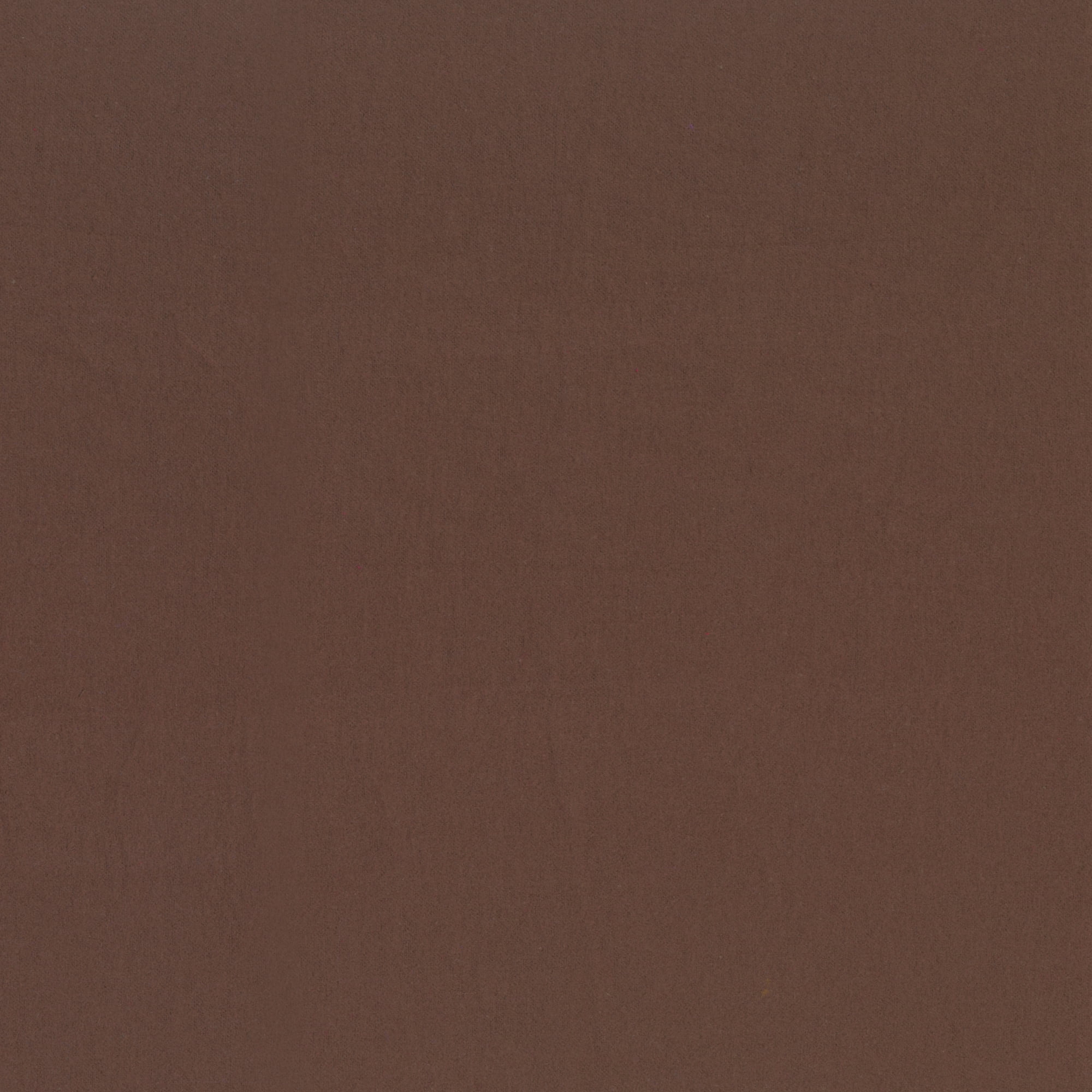 Mainstays 1.5 Yards 100% Cotton Light-weight Flannel Solid, Rich Brown, 42" Wide for Crafts