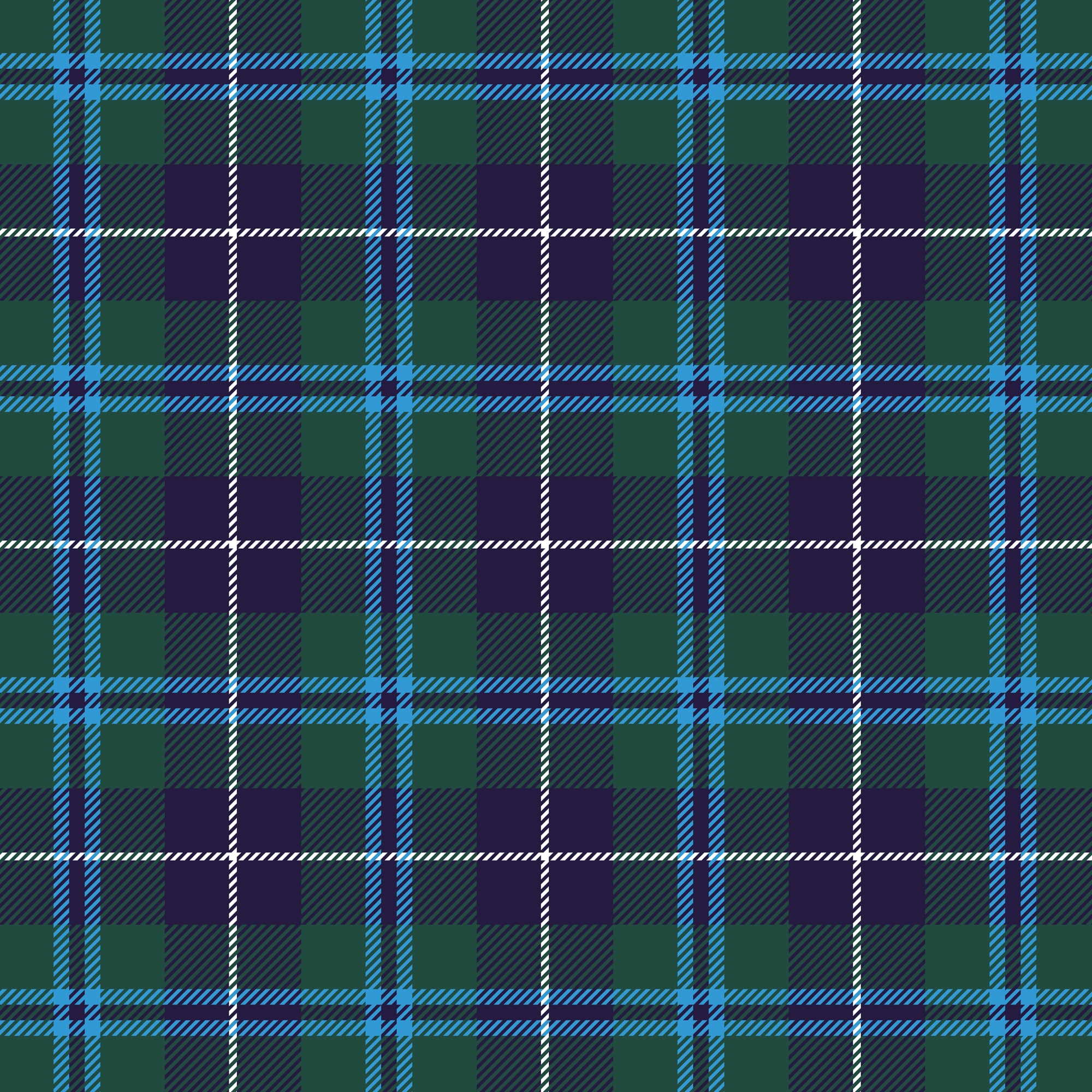 Mainstays 1.5 Yards 100% Cotton Light-weight Flannel Plaid Check, Green, 42" Wide for Crafts