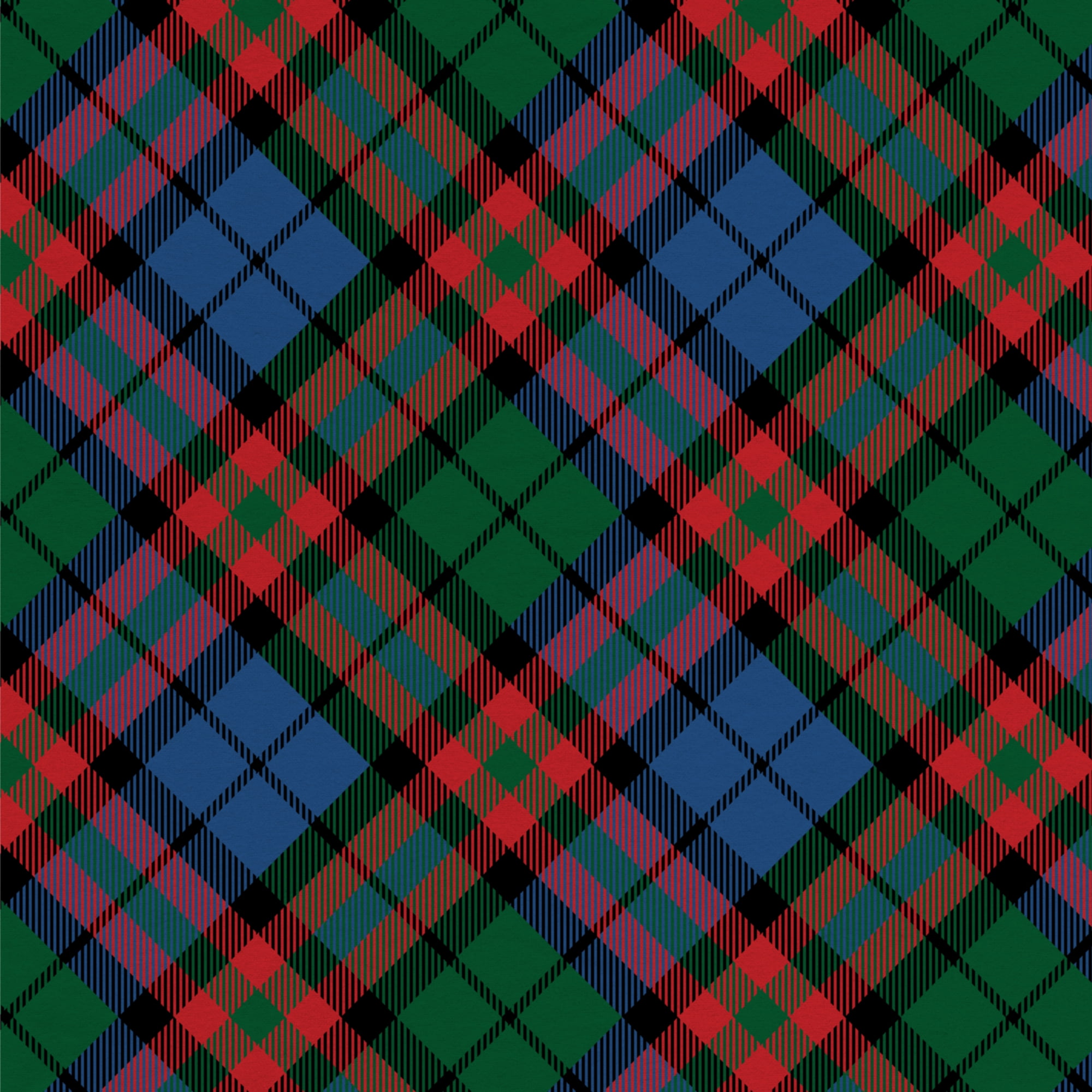Mainstays 1.5 Yards 100% Cotton Light-weight Flannel Plaid Check, Red, Blue, Green, 60" Wide for Crafts