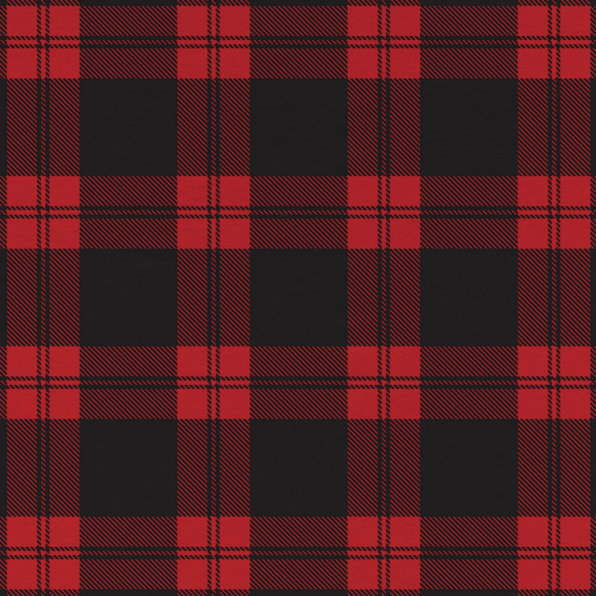 Mainstays 1.5 Yards 100% Cotton Light-weight Flannel Plaid Check, Red, 42" Wide for Crafts