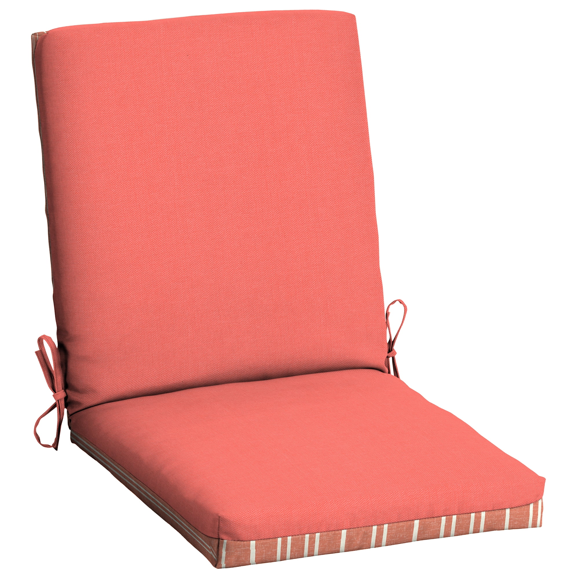 Mainstays 43 x 20 Solid Tan Rectangle Patio Chair Cushion, 1 Piece 