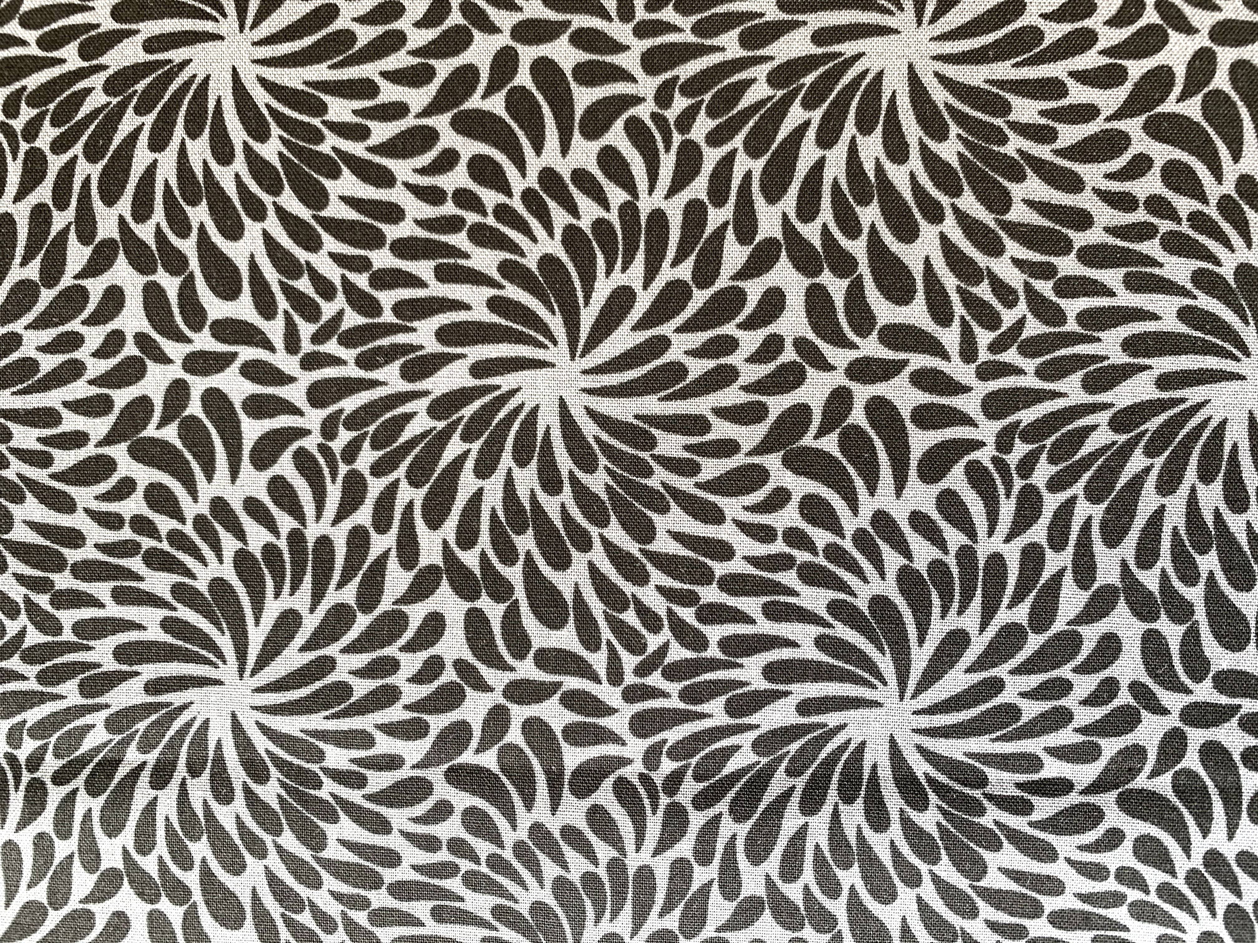 Mainstays 100% Cotton 44" Width Print Sewing & Crafting Fabric by the Yard, Black Burst
