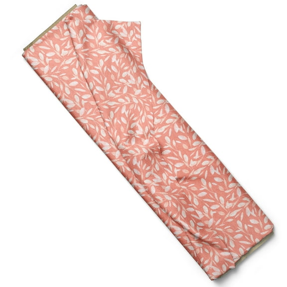 Mainstays 44" Width Cotton Flannel Savannah Vine Coral Fabric 8 Yard Bolt