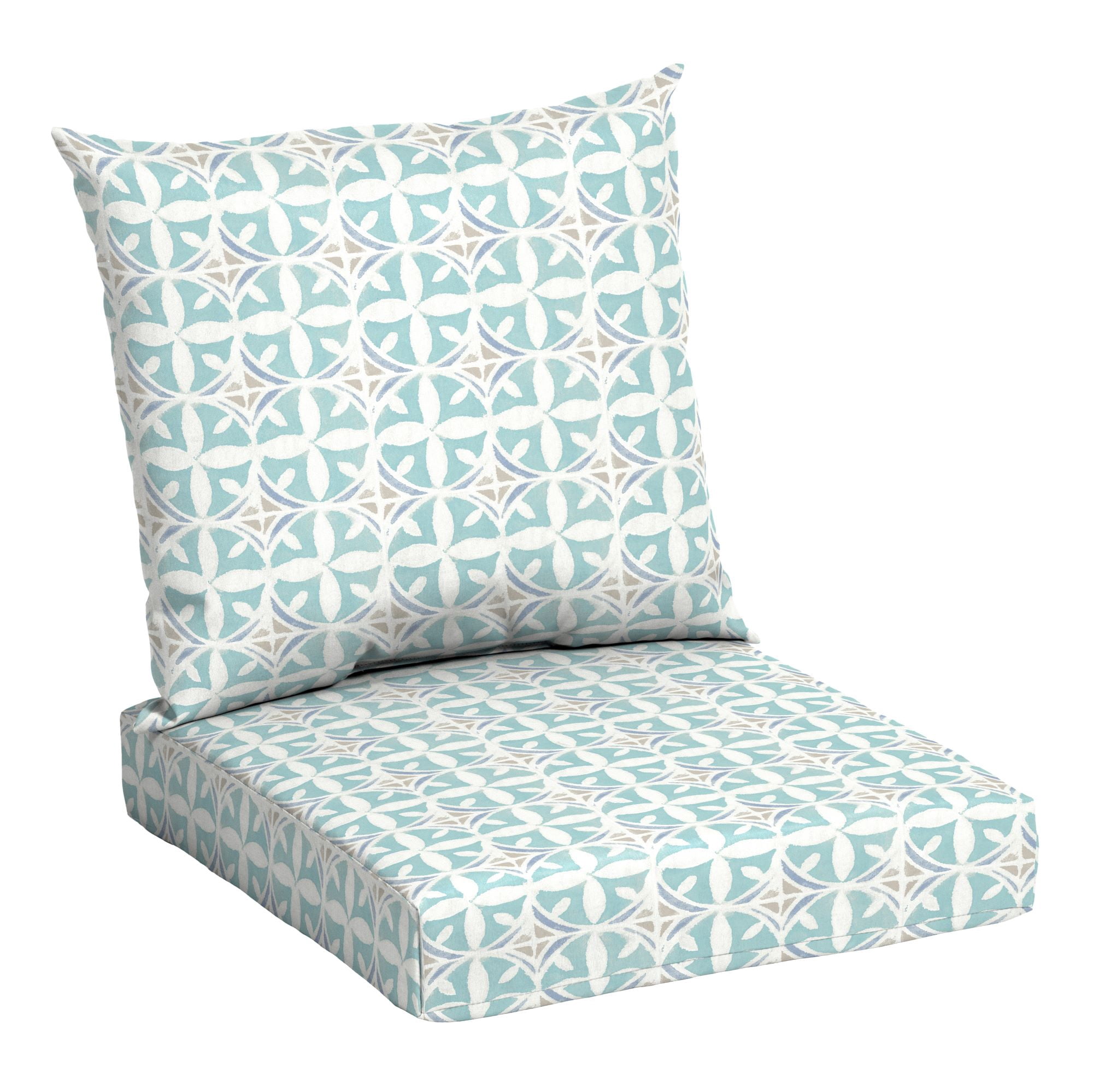 Mainstays 45" L x 22.75" W Sand Dollar Rectangle Outdoor 2 Piece Deep Seat Cushion