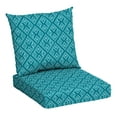 thumbnail image 1 of Mainstays 45"L x 22.75"W Teal Diamond Geo Rectangle Outdoor 2-Piece Deep Seat Cushion, 1 of 8