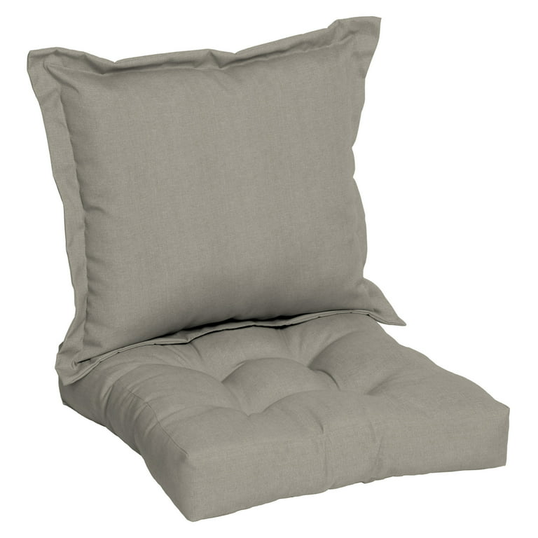 Mainstays 45 x 24 Tan Rectangle Outdoor 2-Piece Deep Seat Cushion