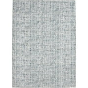 Mainstays 45"x72" Ivory and Blue Plaid Indoor Area Rug
