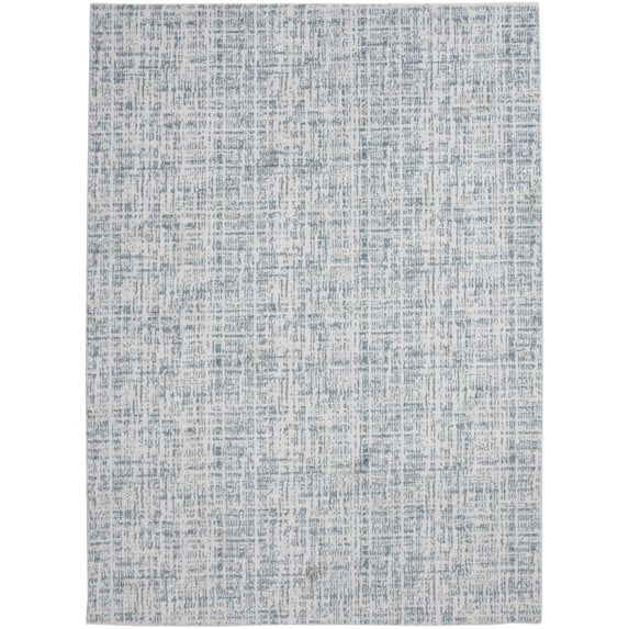 Mainstays 45"x72" Ivory and Blue Plaid Indoor Area Rug