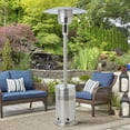thumbnail image 1 of Mainstays 48,000 BTU Freestanding Metal Propane Patio Heater, Stainless Steel, 1 of 6