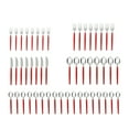 thumbnail interactive-video image 1 of Mainstays 49 Piece Stainless Steel and Plastic Flatware Set with Tray, Niccole Red, Service for 8 Adult, 1 of 12