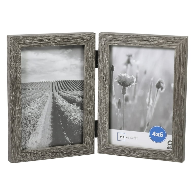 Shabby Chic Rustic Multi Aperture 4x6 Photo Frame In White or Soft Grey