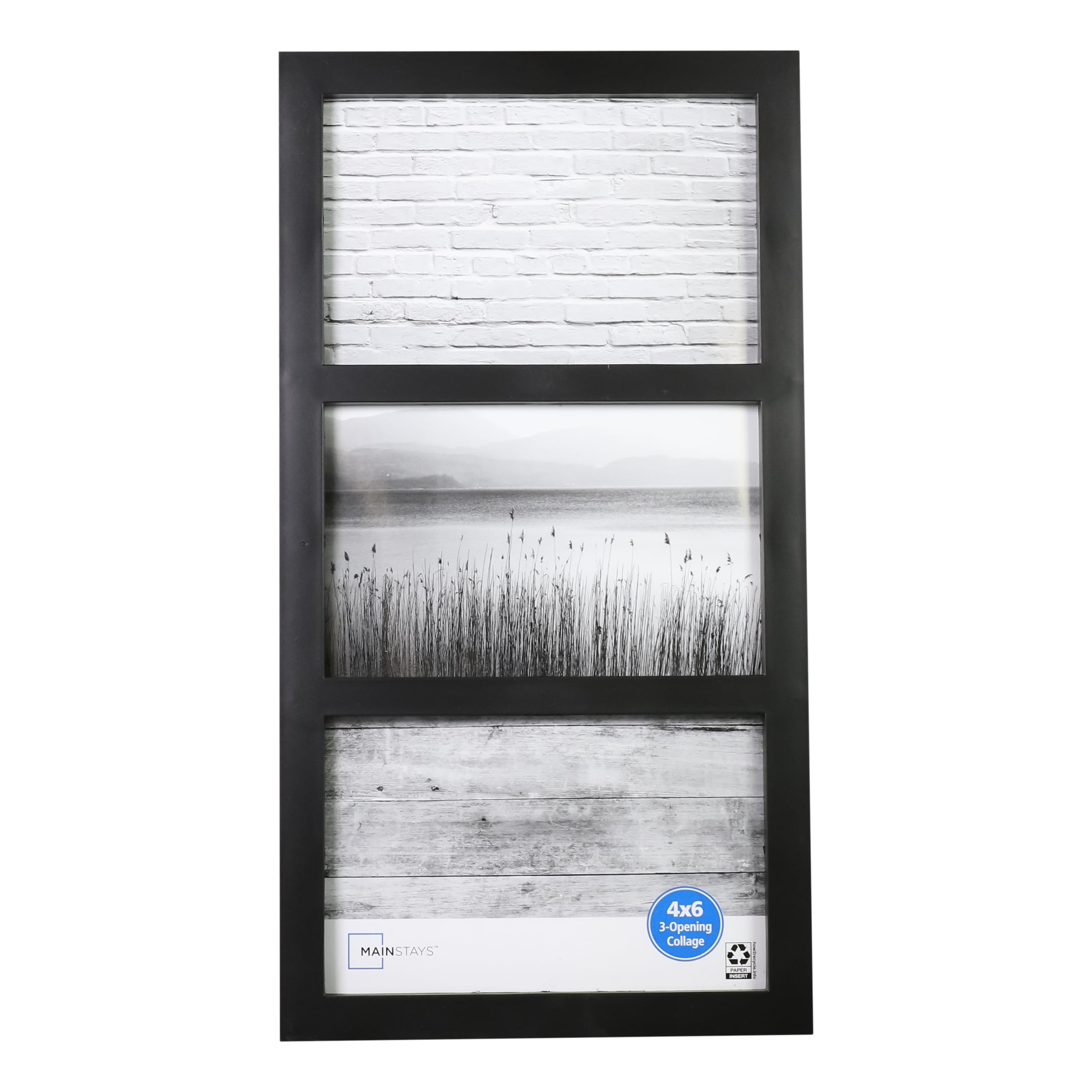 Basics 4 Pack 4 x 6 Black Multipurpose Frames by Studio Décor