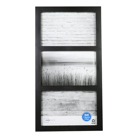 Mainstays – 4x6 Picture Frame – Black Gallery 3 Photo Linear Program Wall Photo Frame
