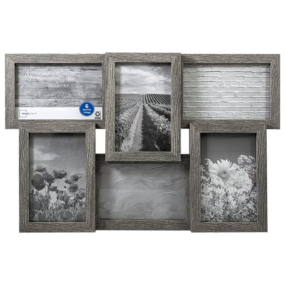 Mainstays – 4x6 Picture Frame – Rustic Gray Gallery 6 Photo Linear Program Wall Photo Frame