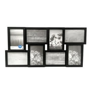 Mainstays 4x6 8-Opening Linear Gallery Collage Picture Frame, Black