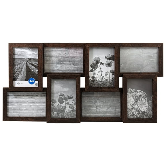 Mainstays – 4x6 Picture Frame – Brown Gallery 8 Photo Linear Program Wall Photo Frame