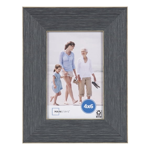 Mainstays – 4x6 Picture Frame – Chambray Blue Tabletop Photo Frame