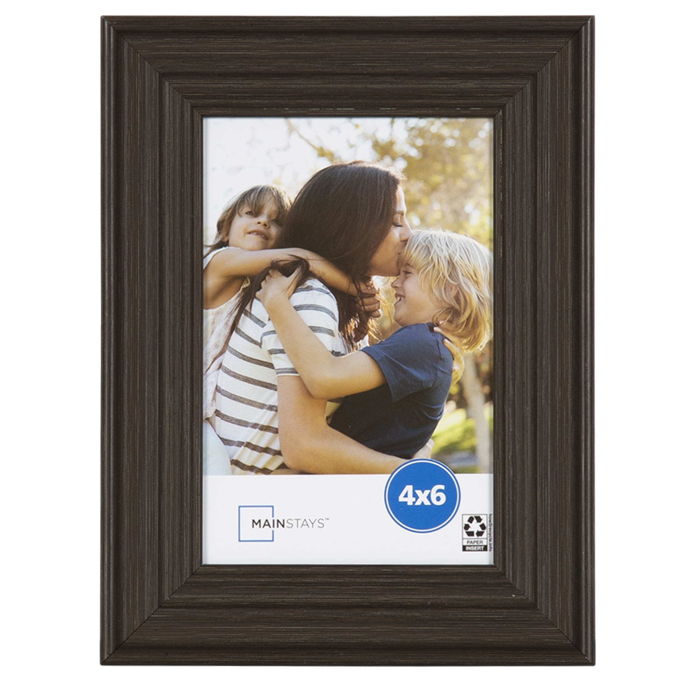 Mainstays 4x6 Dark Gray Decorative Tabletop Picture Frame