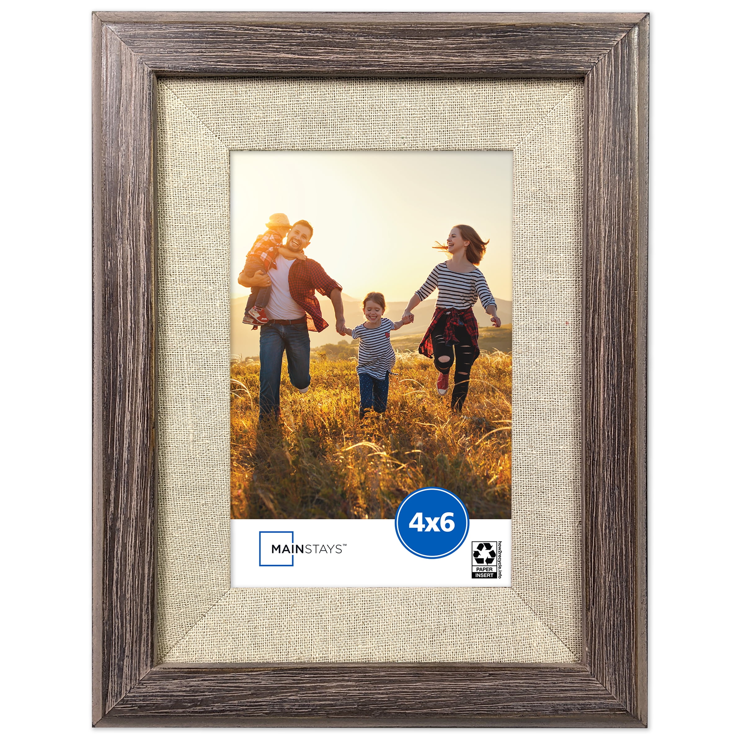 Decor Home 6x4 Solid Wood Picture Photo Frame (Brown)