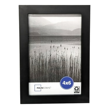 Mainstays 4x6 Linear Gallery Tabletop Picture Frame, Black