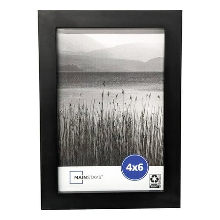 Mainstays – 4x6 Picture Frame – Black Gallery Linear Program Tabletop & Wall Photo Frame