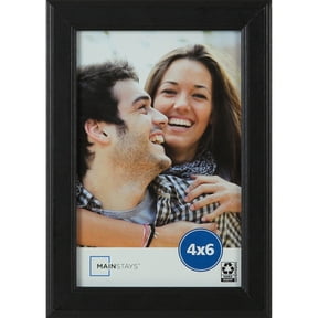 Mainstays Black Step Tabletop 4 x 6 Picture Frame