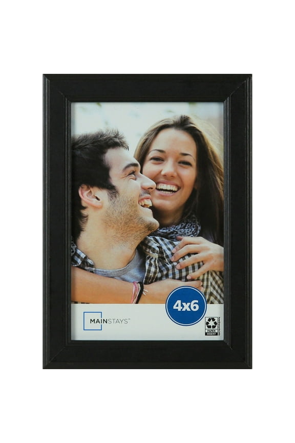 Black Step Tabletop 4x6 Picture Frame