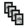 Mainstays 4x6 Traditional Gallery Wall Picture Frame, Black, Set of 4