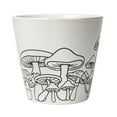 thumbnail image 1 of Mainstays 6" x 6" x 5.5" Round White Ceramic Mushroom Plant Planter, 1 of 8