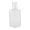 thumbnail image 1 of Home Decor Collection Clear Glass Ribbed Embossed Indoor Bud Vase, 5", 1 of 5