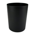 thumbnail interactive-video image 1 of Mainstays Bathroom Trash Can, 5 Gallon Plastic Garbage Bucket Bin with No Lid, Black Matte, 1 of 11