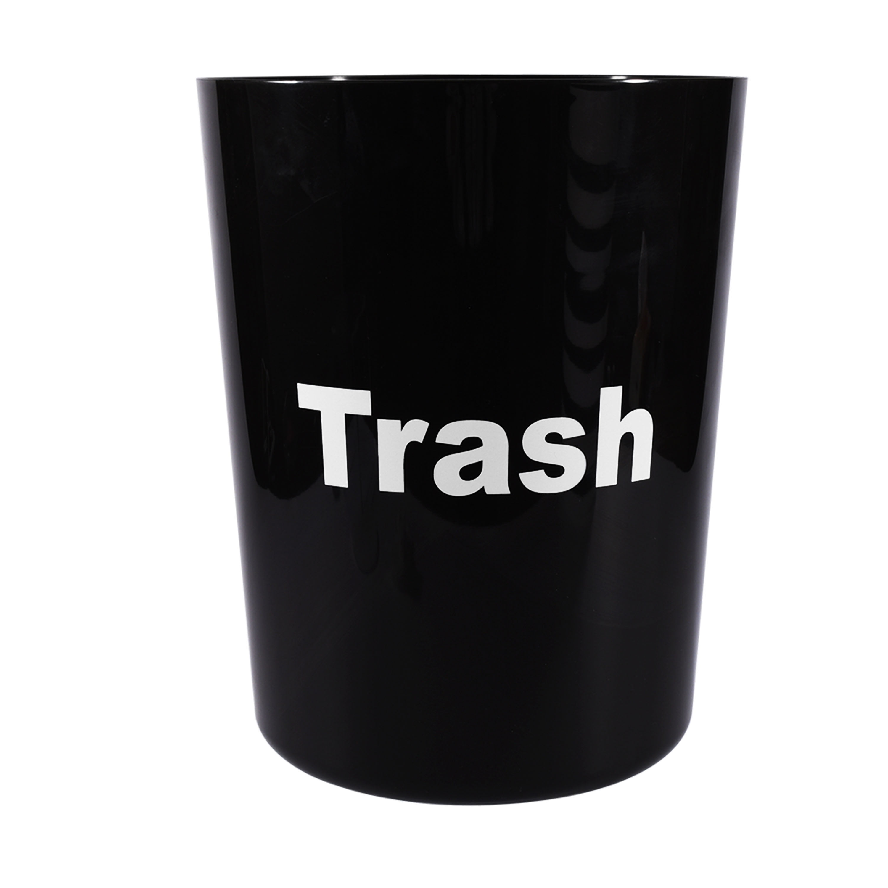 Mainstays 5 Gallon Trash Can, Plastic Office Trash Can, Black Sentiment