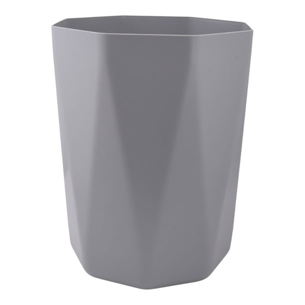 Mainstays 5 Gallon Trash Can, Plastic Office Trash Can, Geometric