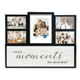 thumbnail image 1 of Mainstays 5- Opening 21.5x17.1 "Little Moments Big Memories" Collage Frame, Holds 1 - 5x7 and 4 - 4x6, Black, 1 of 7