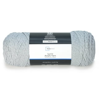 Mainstays Medium Acrylic Gray Yarn, 798 yd, Size: 14