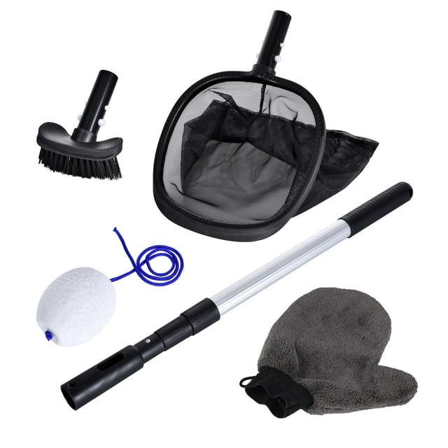 Mainstays 5Piece Black & Grey Maintenance Kit for Small Pools & Spas