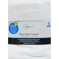 thumbnail image 1 of Mainstays White Flour Sack Kitchen Towel Set, 5-Piece, 1 of 14