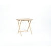 Mainstays Modern Indoor Folding XL Oversized Tray Table Set of 4 in  L23.5 x W18 x H26 inches. 4 Tables+1 Rack Stand.