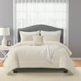 Mainstays 5Piece Ivory Waffle Comforter Set, Full/Queen