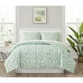 Mainstays 5Piece Reversible Green Floral Bed In a Bag Comforter Set