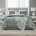 thumbnail image 1 of Mainstays 5-Piece Sage Jacquard Comforter Set, King, 1 of 10