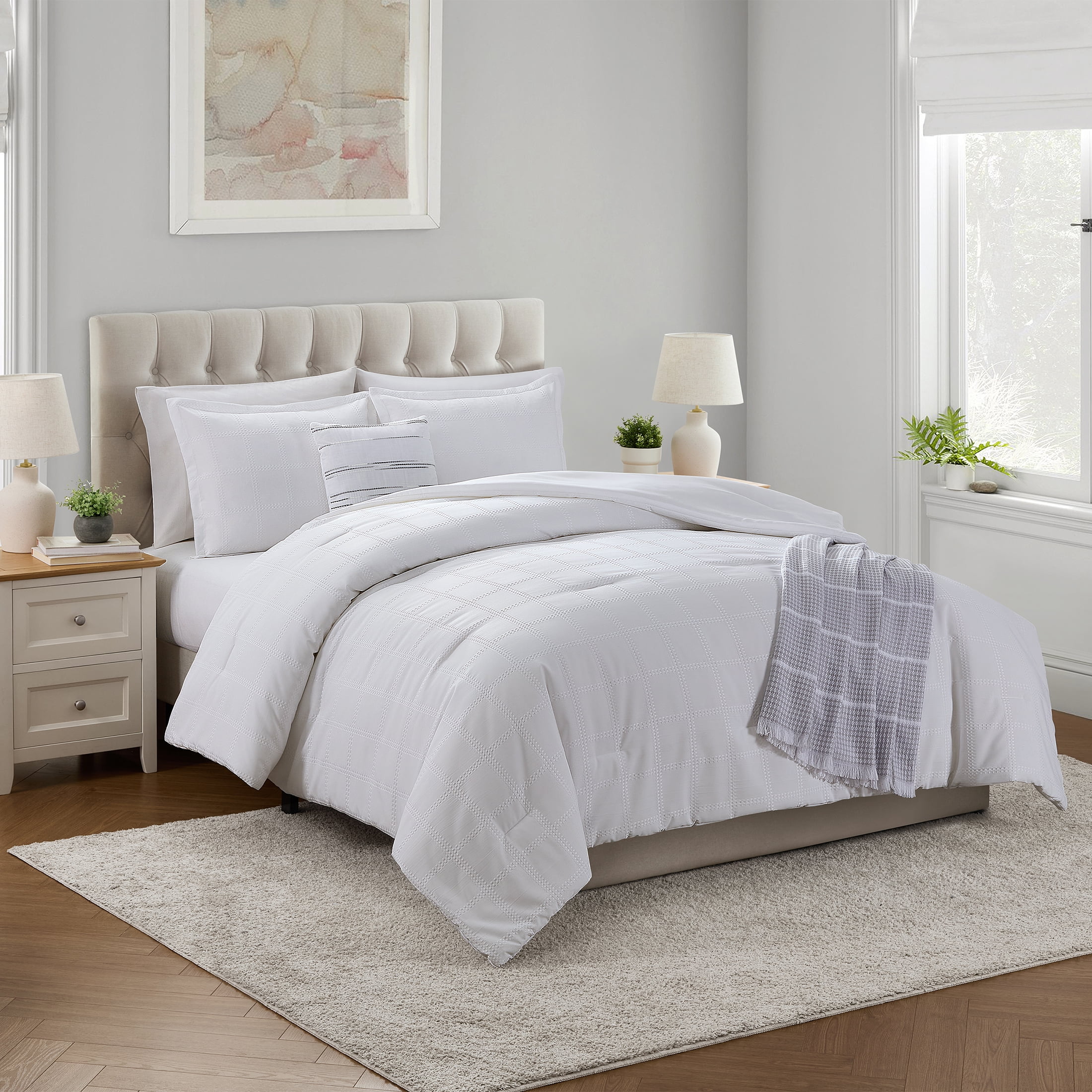 Better Homes Gardens 3 Piece Sage Floral Duvet Set King