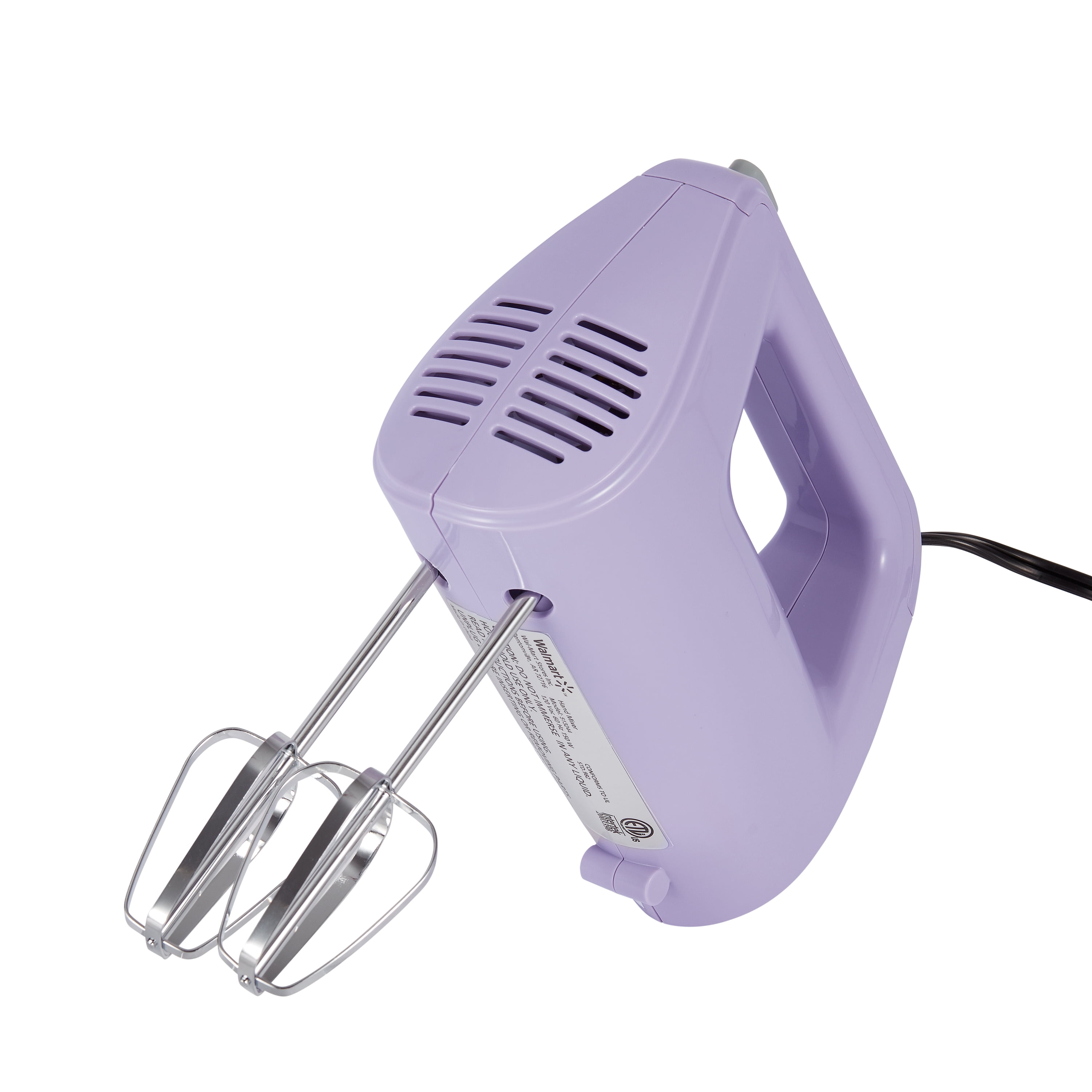 Mainstays 5-Speed 150-Watts Hand Mixer with Chrome Beaters, Mint