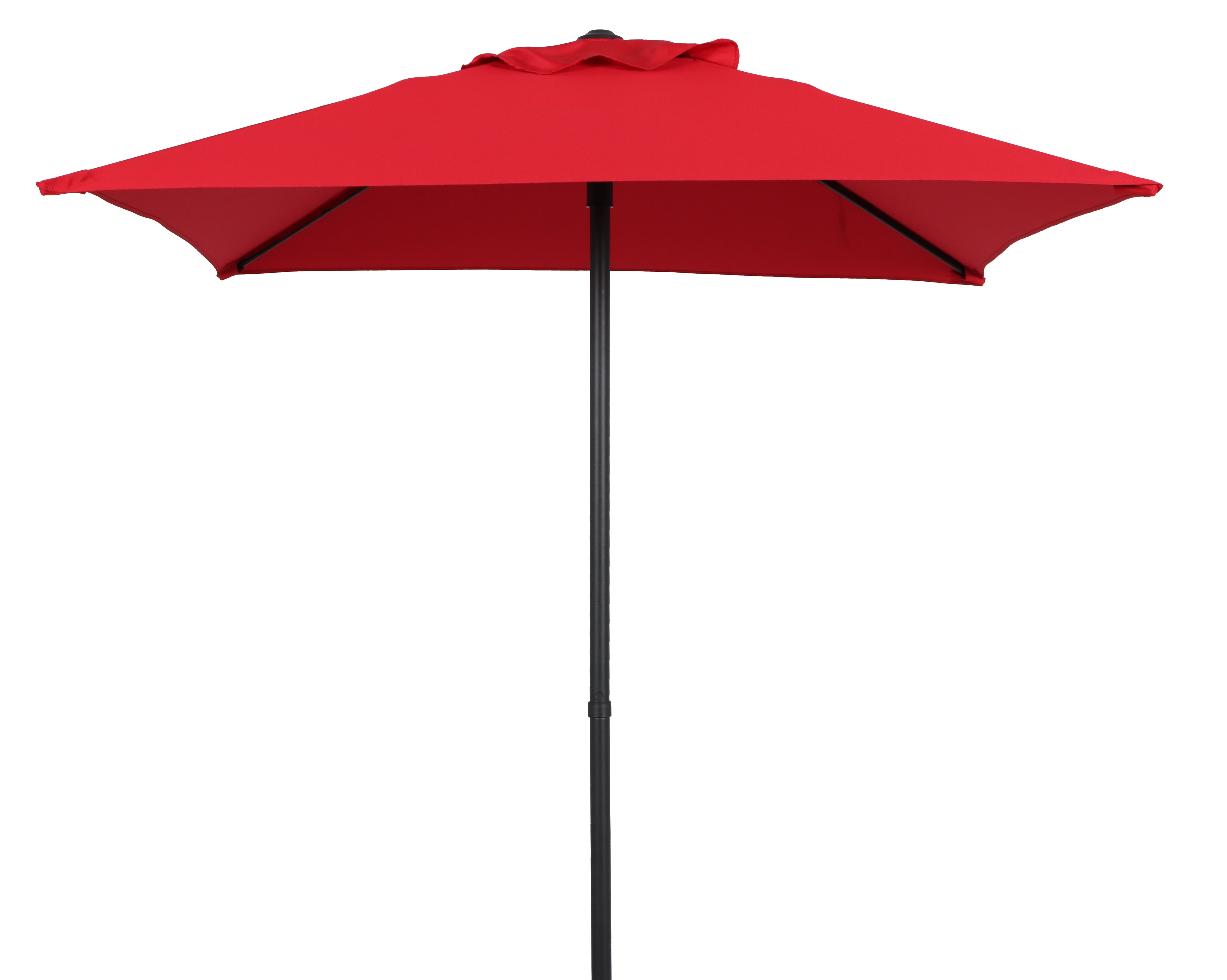 5 5 red patio umbrella Mainstays 5' Square Red Patio Umbrella with Push-Up Function, Durable  Polyester, Steel Frame