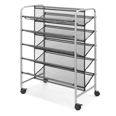 Mainstays 5 Tier, 30 Pair, Metal Mesh Shoe Rack