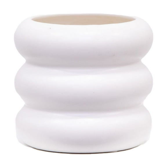 Mainstays 5" White Ceramic Bubble Planter
