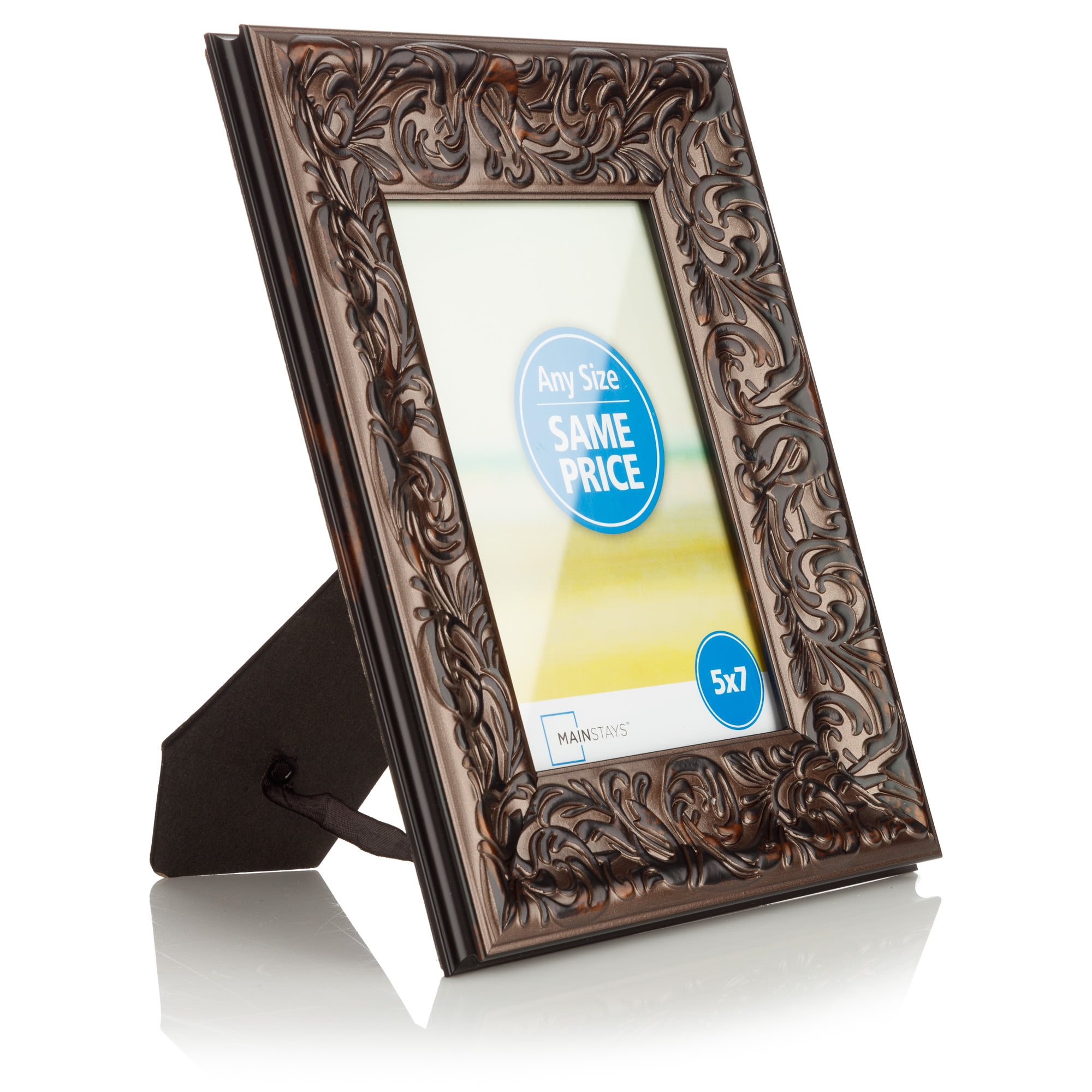 Mainstays 5" x 7" Bronze Swirls Tabletop Picture Frame